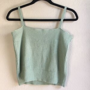 Sage green stretchy knitted camisole cottagecore fairycore fairy
